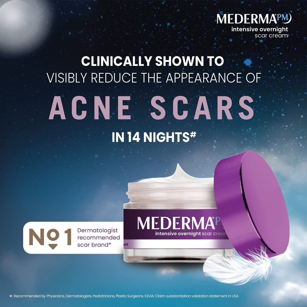 Mederma Intensive Overnight Cream 30g-Works with Skin's Nighttime Regenerative Activity - Once-Nightly Application Is Clinically Shown to Make Scars Smaller & Less Visible