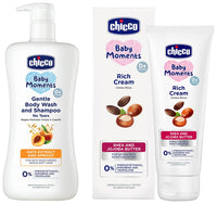 Chicco Gentle Bodywash And Shampoo 500Ml With Rich Cream 100G