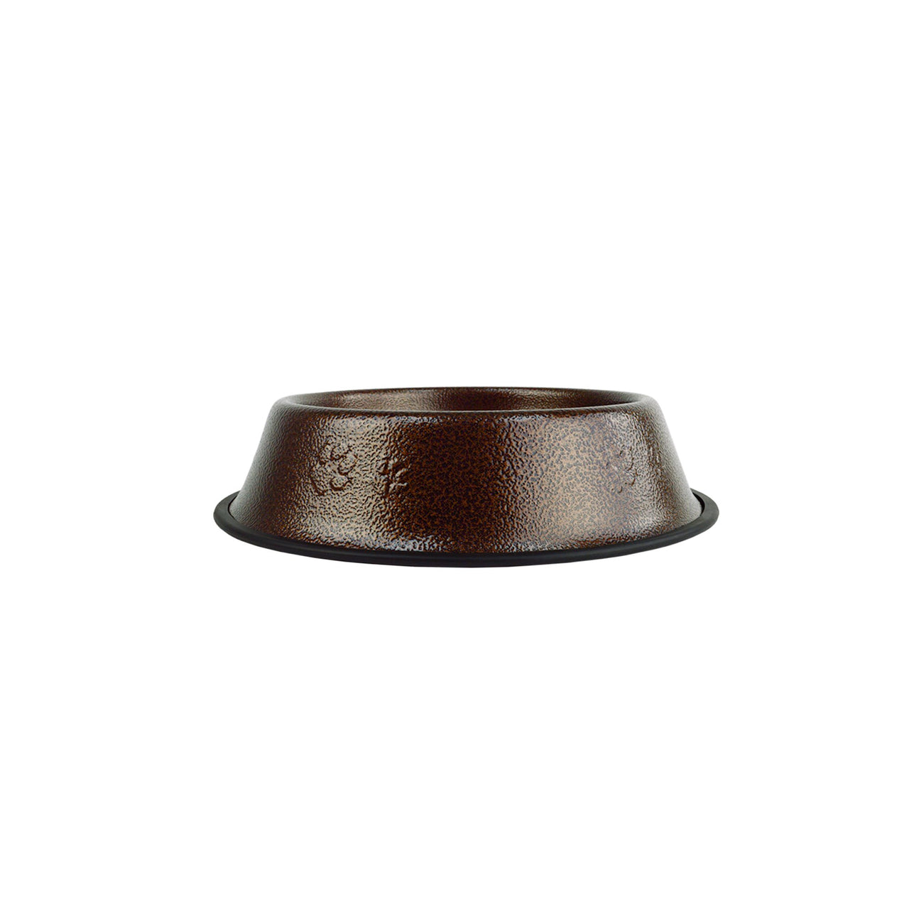 Platinum Pets Embossed Non-Tip Stainless Steel Cat/Dog Bowl, Medium, Copper Vein