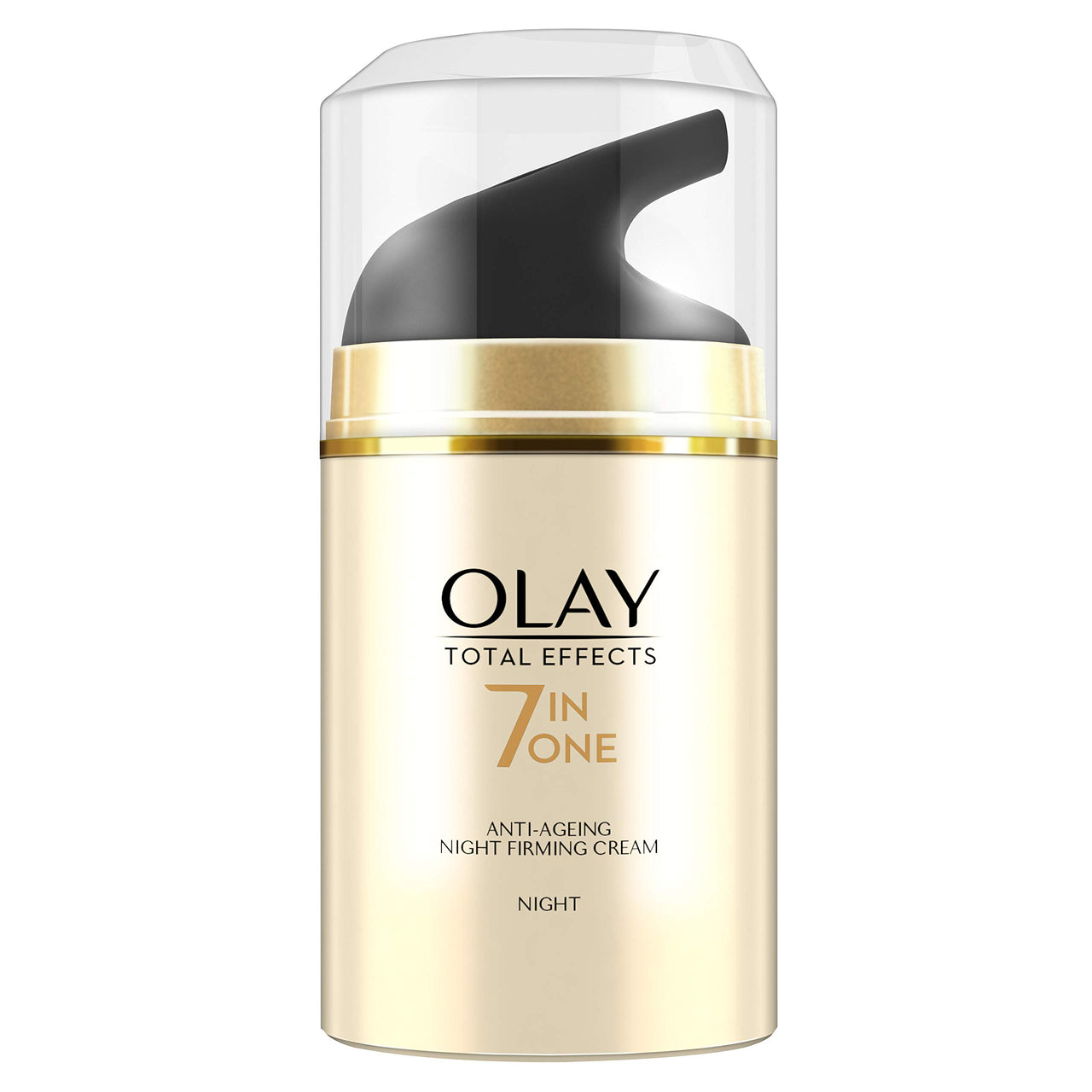 Olay Night Cream Total Effects 7 in 1, Anti-Ageing Moisturiser, 50g & Serum Regenerist Microsculpting¬ Serum, 50 ml