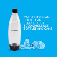 sodastream 0.5L Twin Pack Dishwasher Safe Slim Bottle (Black) Dishwasher Safe Black 0.5L Pack of 2
