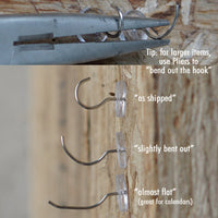 36 Tacks - 2 in 1: Push pin Hook tack - New Invention Hang 100's  of Items Interior or Exterior Decor at Home, School, Office, DIY, for Party or Holiday (Clear, 36pc) 36pc-clear Specialty