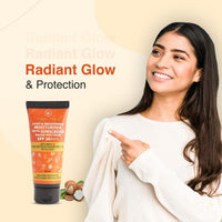 Glamacious Light & Brightening Moisturiser with Sunscreen SPF 30+++(50ml) | Enhanced Vit E and Shea Butter | UVA/UVB protection | Boosted Sodium Ascorbyl Phosphate | No Sulphate & Paraben