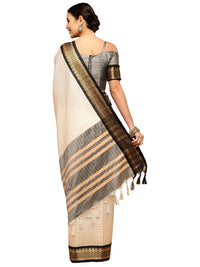 Satrani Women's Poly Silk Woven Saree With Unstitched Blouse Piece