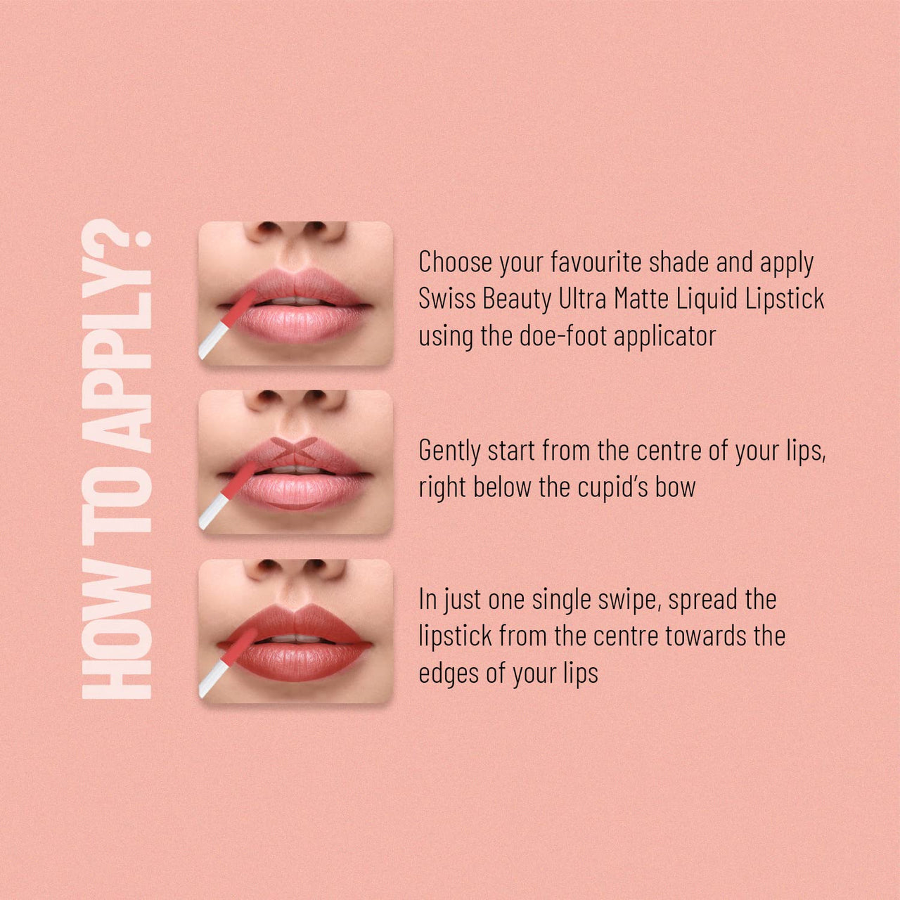 Swiss Beauty Ultra Smooth Matte Lip Liquid Lipstick, Smooth Lip Color, Weightless Finish, Silky Matte Finish, Shade- Berry, 6ml