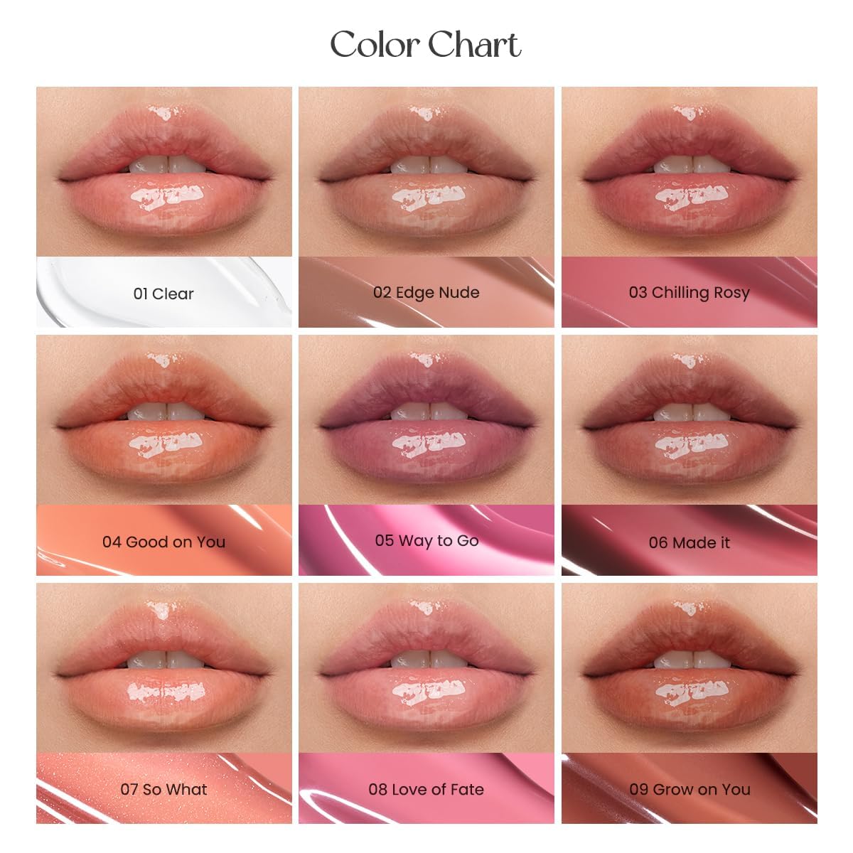 Peripera Ink Glasting Lip Gloss | Non-Sticky, High-Shine, 4XL Wand For Easy Application, Comfortable, Plumping, Fuller-Looking Lips, Moisturizing, Long-Lasting, Vegan (008 LOVE OF FATE)