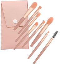 URBANMAC Makeup Brush Set 8PCS Mini With Storage (Dark_peach)