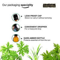 Indus Valley 100% Pure Natural & Organic, Undiluted citronella Essential Oil with Glass Dropper for Skin, Hair Care -15ml