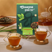 Chaayos Lemongrass Green Tea | Lemongrass Tea | Whole Leaf Loose Tea | Immunity Boosting - 100 grams [50 Cups] | Antioxidant Green Tea | Green Tea
