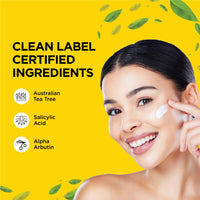 ZM Zayn & Myza Tea Tree Day Cream for Women Daily Use with SPF 25, Salicylic Acid, Reduces Acne & Pimples, Moisturizing for Oily & Acne-Prone Skin - 50g