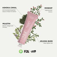 Mul Secrets Wellness Rejuvenate Skin Tightening Face Mask & Scrub 50 ml - Gel Mask with Peptides & Rosehip, For all Skin Types, Reduces Fine Lines & Wrinkles, Instant Glowing Plump Skin, (15+ Uses)