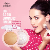 Shryoan Sparkle Make It Pigment Highlighter Palette| Paraben Free & Non-Sticky with Long Wear, Shimmer Finish & Highly Pigmented (Shade 05) (12g)