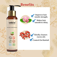 VEBIX PROFESSIONAL Customized Ayurvedic Anti-Hairfall Shampoo For All Hair (100Ml)