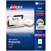 Avery Printable Postcards with Sure Feed Technology, 4