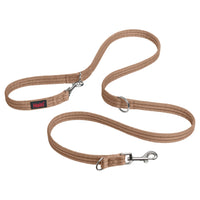 HALTI Training Leash - Multifunctional Double-Ended Dog Leash, Ideal for Anti-Pulling Dog Training. Lightweight & Durable. Suitable for Small to Medium Dogs & Puppies (Size Small, Desert Sand, 2m)
