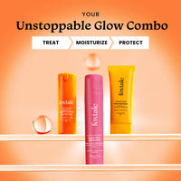Foxtale Unstoppable Glow Combo | SPF 50 Sunscreen, Vitamin C Serum & Super Glow Moisturizer | Brightens Skin, Fades Dark Spots & Reduces Pigmentation | Vitamin C, Niacinamide & Peptides | Hydrating, Non-Sticky, Lightweight | For All Skin Types