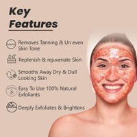 Glamveda Papaya & Apricot Anti Tan Scrub (100gm)