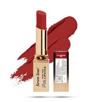Seven Seas Matte With You Long Lasting Lipstick | Smooth Application |Transferproof & Smudge Proof | Highly Pigmented Lipstick for Women (Guardsman Red)
