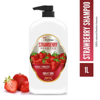 Tryones Strawberry Shampoo 1L - Natural Formulation for Vibrant Shine on All Hair Types