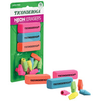 Dixon Ticonderoga Office & School Eraser Combination Set, 15 Eraser Multi-Pack, Multicolored (38931)