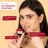 Bella Vita Organic Dark Spots Removal Combo with NicoLips Lip Scrub Balm Brightening Dark Lips for Men and Women (20gm) - Under Eye Cream for Dark Circles for Women & Men with Vitamin E (20gm)