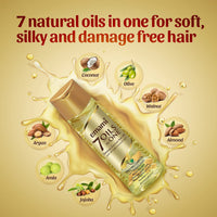 Emami 7 Oils in One Hair Oil | Makes Hair 20x Stronger and Manageable | Coconut Oil, Amla, Jojoba, Olive, Walnut, Argan & Almond Oils | 200ml