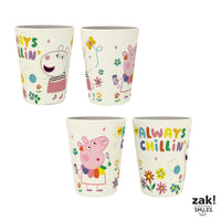 Zak Designs Peppa Pig Kids Dinnerware Set 3 Pieces, Durable and Sustainable Melamine Bamboo Plate, Bowl, and Tumbler are Perfect For Dinner Time With Family (Peppa, Suzy, Zuzu) 8