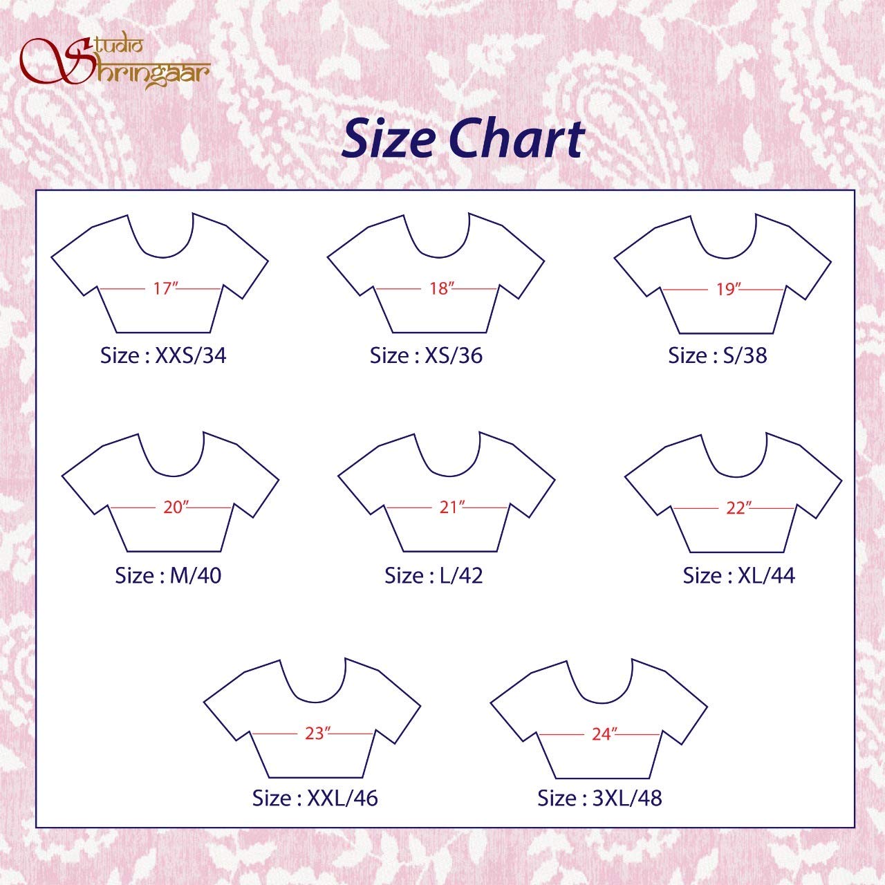 X3 Women's  Polyester Embroidered Half Sleeves Readymade Blouse