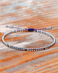 Jewever Gemstone Foot Anklet Bracelet for Women Beaded Stone Healing Energy Crystal Beach Foot Jewelry Adjustable(8.5-10 Inches) moonstone