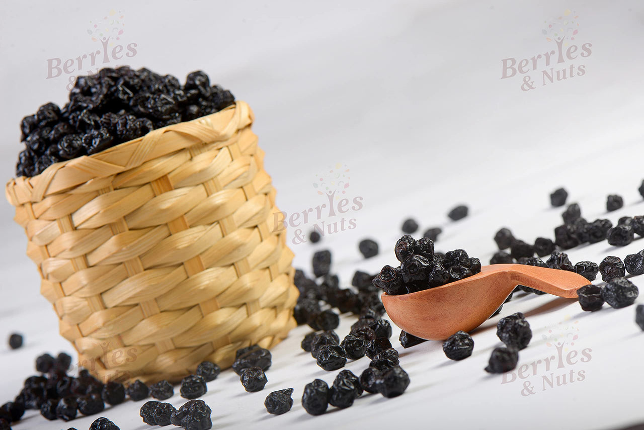 Berries & Nuts Dried Blueberries 1KG | Dried Fruits, Immunity Booster, Vitamins Rich, Vegan, Preservative Free | 5 Pack 200 Grams.