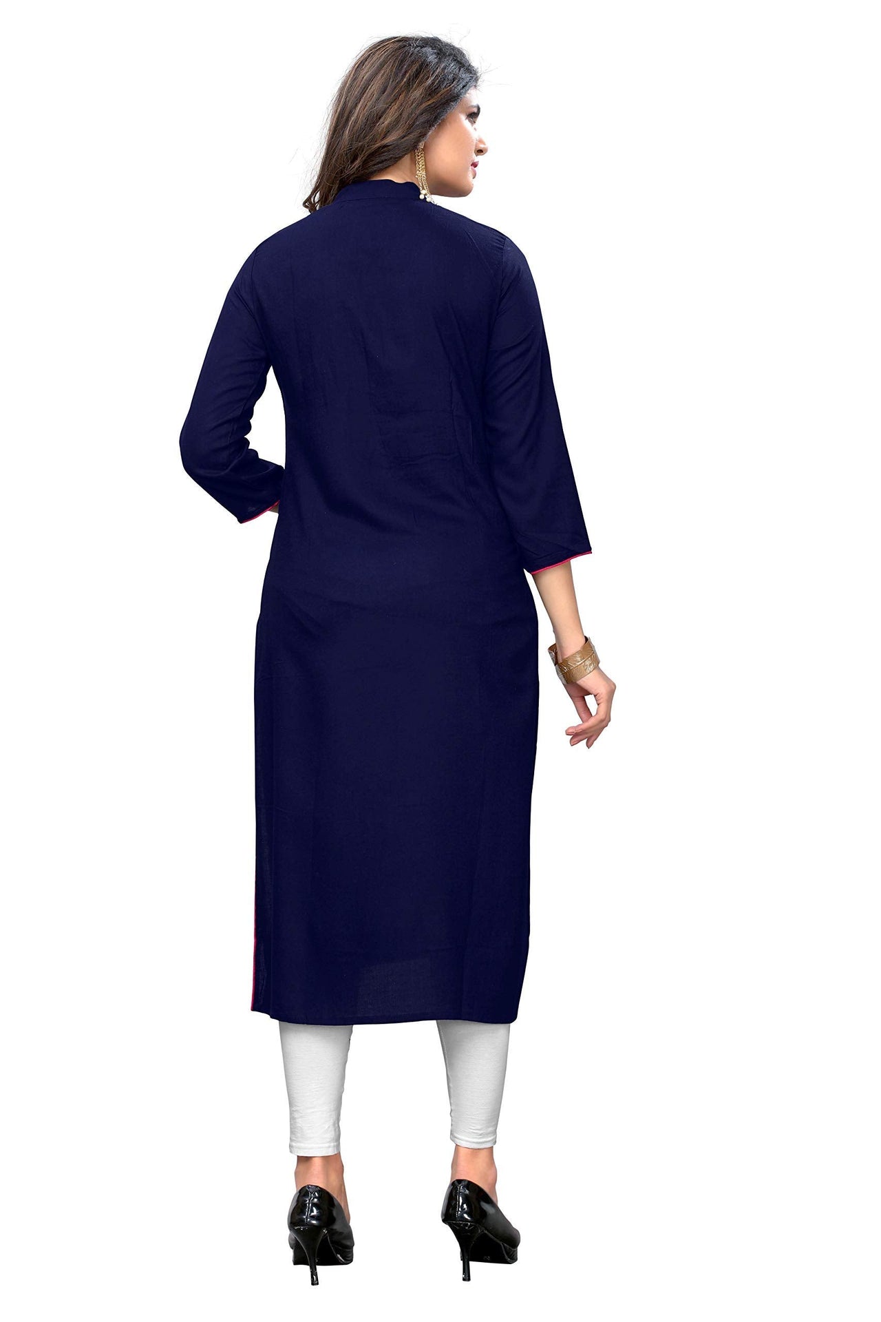 Vbuyz Women's  Rayon Straight Kurta