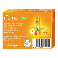 Fiama Gel Bar Peach and Avocado for moisturized skin, with skin conditioners, 125 g (Pack of 1)