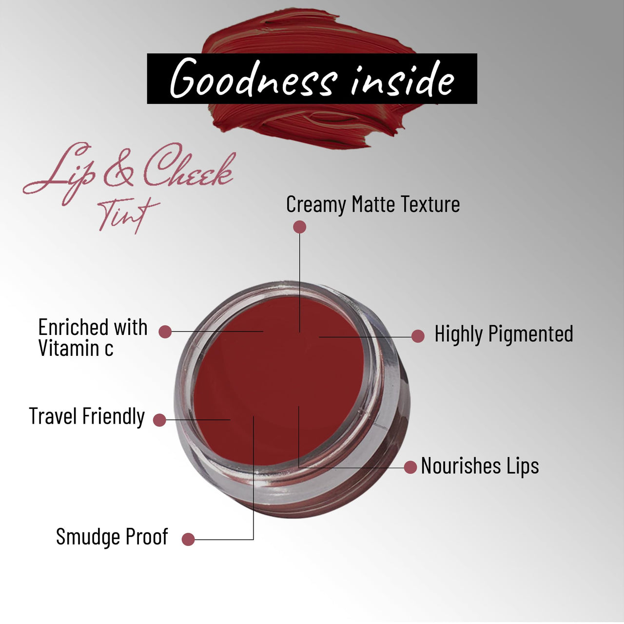 Seven Seas Lips & Cheek Tint Combo Pack of 2 | Matte Natural Blush for Women | Lip Tint with Vitamin E | Nourishing Cheek Tint (Fire Brick)