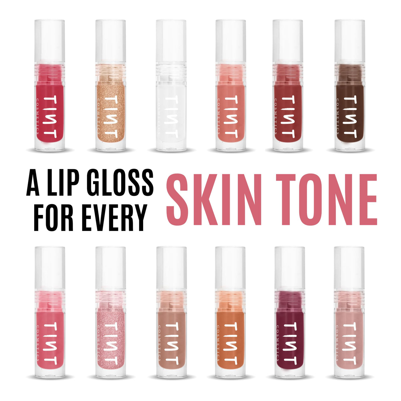 Tint Cosmetics 10ml Transparent Lipgloss, Non Sticky, Hydrating, Light Weight, Long Lasting, High Shine & Soft Natural Liquid Lip Gloss For Girls & Women (Peppermint)