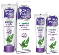 BoroPlus Antiseptic Cream Provides 24hrs Moisturisation Ayurvedic Cream for all Aeasons, 120ml & BOROPLUS Antiseptic Cream, Ayurvedic Cream For All Seasons, Hand, Body & Face, 80ml