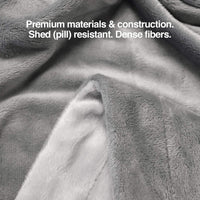 PetFusion Premium Dog Blanket, Cat Blanket | Ultra Soft Pet Blanket Available in Plush or Quilted, 2 Colors (Grey, Brown) | Perfect Blanket for Small Dogs & Large Dogs. 12 Month Warranty X-Large (60 x 48