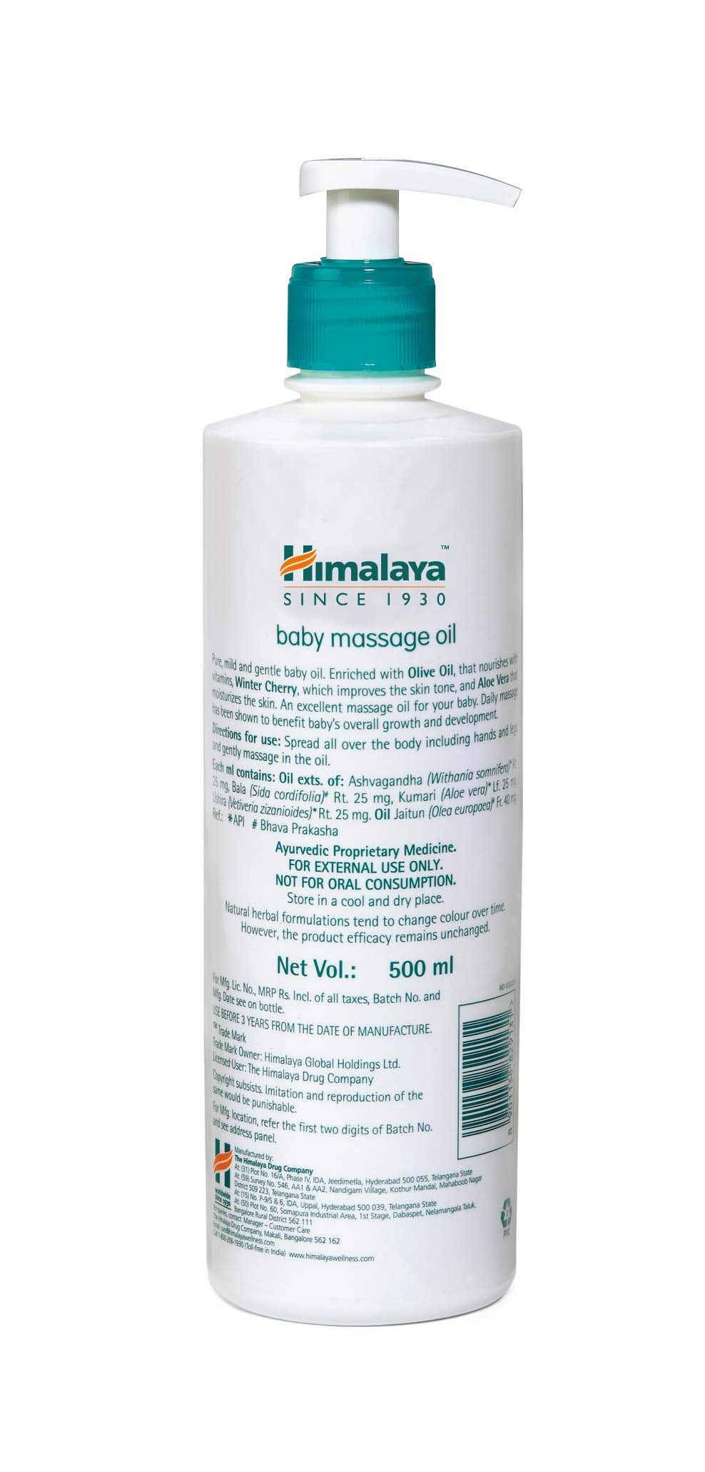 Himalaya Baby Powder (400g) & Himalaya Baby Massage Oil (500ml)