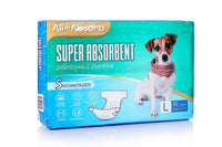 Honey Care All-Absorb Disposable Female Dog Diapers L Size, Improved Bigger Size, 22 Count, Super Absorbent, Breathable, Wetness Indicator, Packaging May Vary Large (Pack of 1)