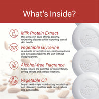 Raissa Milk & Almond Moisturizing Soap, 85g (Pack of 8) | Natural Milk & Almond Extracts | Hydrating Bathing Bar | Combo Pack for Soft & Nourished Skin