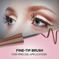 FACESCANADA Magneteyes Color Eyeliner Gel - Powerful Brown,4 Ml|Glossy Finish|24Hr Long-Lasting|Waterproof|Smudgeproof|Precise Application|Intense Color Payoff|Almond Extract & Vitamin E