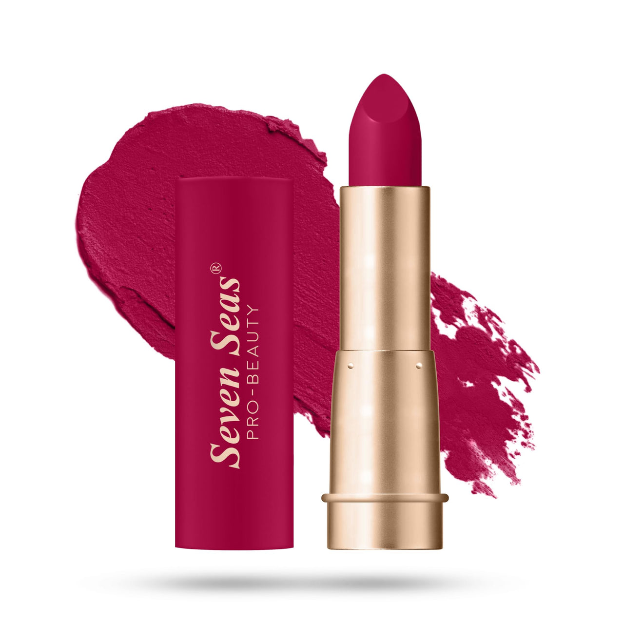 Seven Seas Stay Classy Matte Lipstick Full Coverage Long Lasting Lipstick | Smooth Application | Transferproof & Smudge Proof | Highly Pigemented Lipstick for Women (Vivid Burgundy)