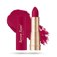 Seven Seas Stay Classy Matte Lipstick Full Coverage Long Lasting Lipstick | Smooth Application | Transferproof & Smudge Proof | Highly Pigemented Lipstick for Women (Vivid Burgundy)