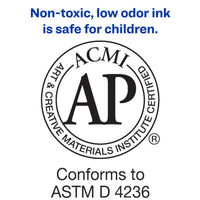 Avery Marks-a-lot Permanent Marker, Regular Desk-Style Size, Chisel Tip, Water and Wear Resistant, 1 Black Marker (17888)
