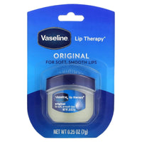 Vaseline Original Lip Therapy Lip Balm For Soft, Smooth Lips 7G (Product Of Usa), White