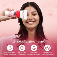 Meglow Skin Brightening & Luminizing Face Wash | Removes Dirt & Impurities for Instant Glow | Enriched with Vitamin C & Aloe Vera to Hydrate, Refresh & Revitalize Skin Pack of 2 (100g each)