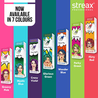 Streax Professional Hold & Play Funky Colour, Flirty Red | Vibrant Semi-Permanent Hair Colour | Ammonia Free, Peroxide Free, 100g