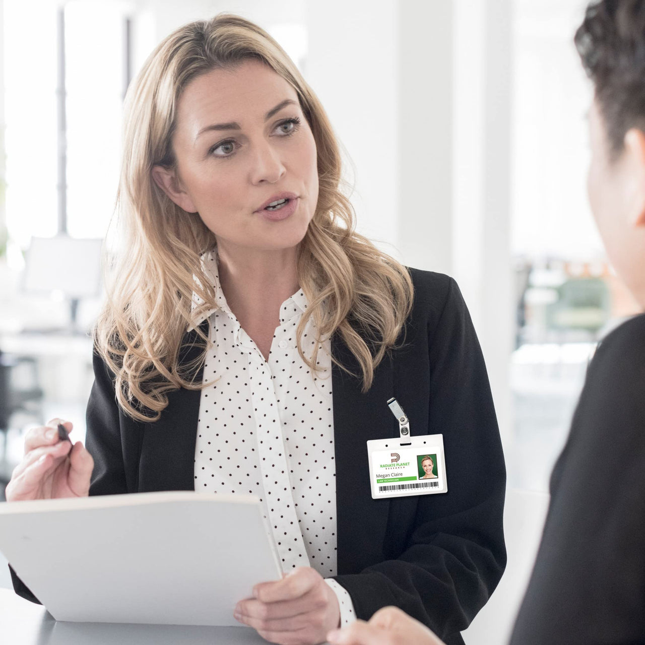 Avery Heavy Duty Badge Holders with Clips, 2.25" x 3.5", Landscape, 50 Clip Style Name Badge Holders (2921)