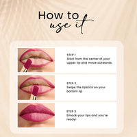 Seven Seas Matte With You Long Lasting Lipstick | Smooth Application |Transferproof & Smudge Proof | Highly Pigmented Lipstick for Women (Milano Red)