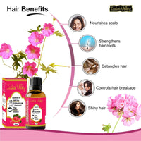 Indus Valley 100% Pure Natural & Organic, Undiluted Geranium Essential Oil with Glass Dropper for Skin, Hair Care -15ml