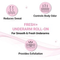 Sotrue Fresh+ Underarm Roll On Deodorant for Women, 5% AHA & Vitamin C, Controls Odour & Brightens Skin, Alcohol-Free, 40ml
